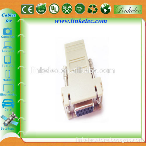rs232 db9 d-sub TO RJ45 connector adapter